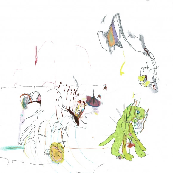 Dessins sens dessus dessous, atelier de l'artiste Ugo Masciave