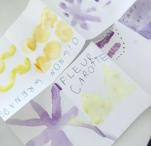 Encres sauvages, atelier de l'artiste Émilie Fayet.