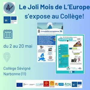 Affiche Le Joli Mois de l'Europe s'expose au collège!