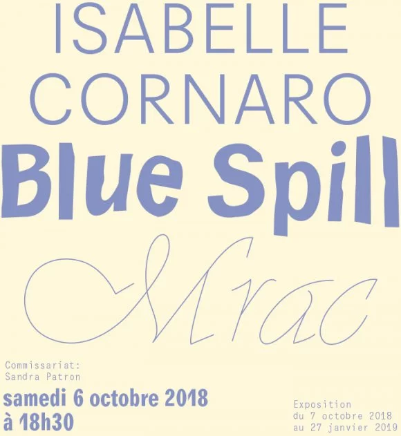 Vernissage de l'exposition "Blue Spill" d'Isabelle Cornaro