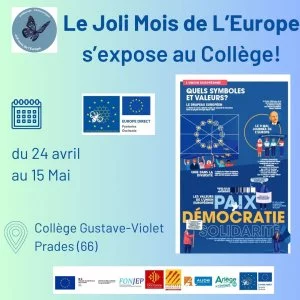 Affiche Le Joli Mois de l'Europe s'expose au collège