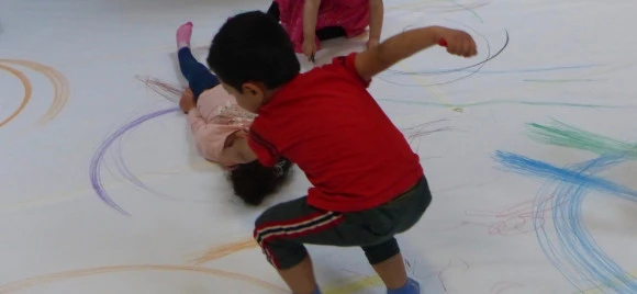 "Faire danser les lignes", atelier de Marielle Hocdet et Matthieu Cottin / Chorégraphes et danseur.euse.s de la Cie