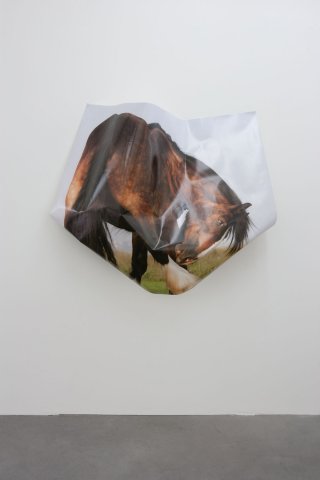 Margaux Szymkowicz, "Mise en place", 2012. Impression jet d'encre sur papier glacé, 90 x 150 cm. Photographie : J-P.Planchon