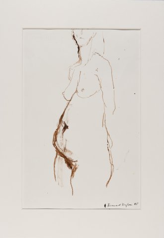 Bernard Dufour, "Sans titre", 2005. Encre sur papier, 50 x 32,5 cm. Collection Mrac Occitanie, Sérignan.