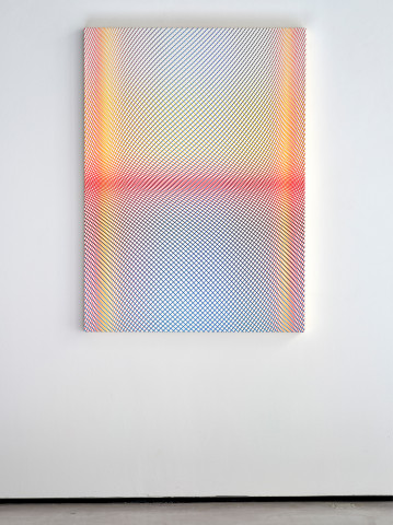 Philippe Decrauzat, "Screen paintings", 2024, acrylique sur toile, copyright Cayon Galeria.