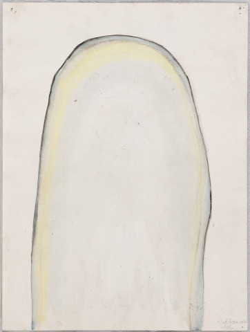  Côme Mosta-Heirt, "Sans titre", 1995. Aquarelle sur papier, 32 x 24 cm. Collection du Mrac Occitanie, Sérignan. Crédit photo : Jean-Paul Planchon © Adagp, Paris