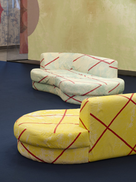 Anna Meschiari, vue de l'exposition « Les dormeur.euse.x.s », Mrac Occitanie, Sérignan, 2025. Photo : Aurélien Mole