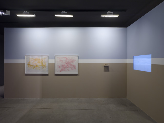 Armelle Caron, vue de l'exposition « Le ressac des cahiers jaunes », Mrac Occitanie, Sérignan, 2025. Photo : Aurélien Mole