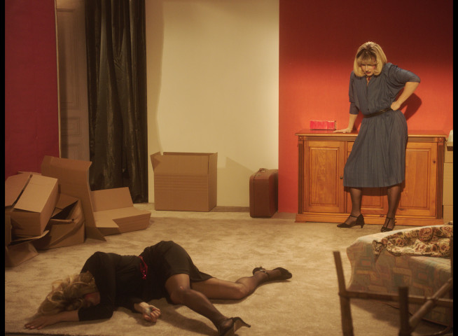 Brice Dellsperger : Body Double 41, 2026. Video stills, avec Jean Biche et Sara Forever, 5 films synchronisés 2K, couleur, son.