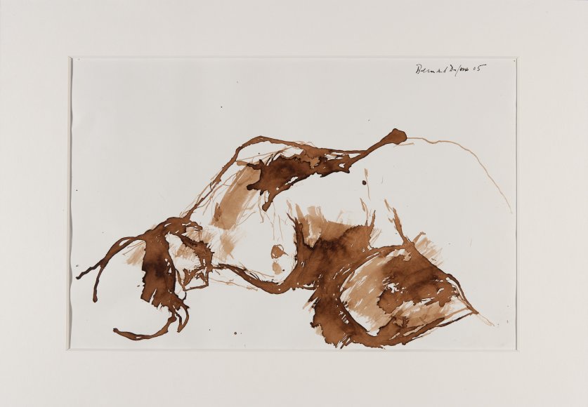 Bernard Dufour, "Sans titre", 2005. Encre sur papier, 33 x 50 cm. Collection Mrac Occitanie, Sérignan.