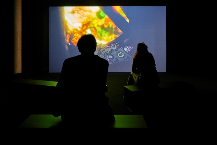 Arnaud Dezoteux, vue de l'exposition « Apprends et rêve », Mrac Occitanie, Sérignan, 2024. Photo : Jean-Christophe Lett.