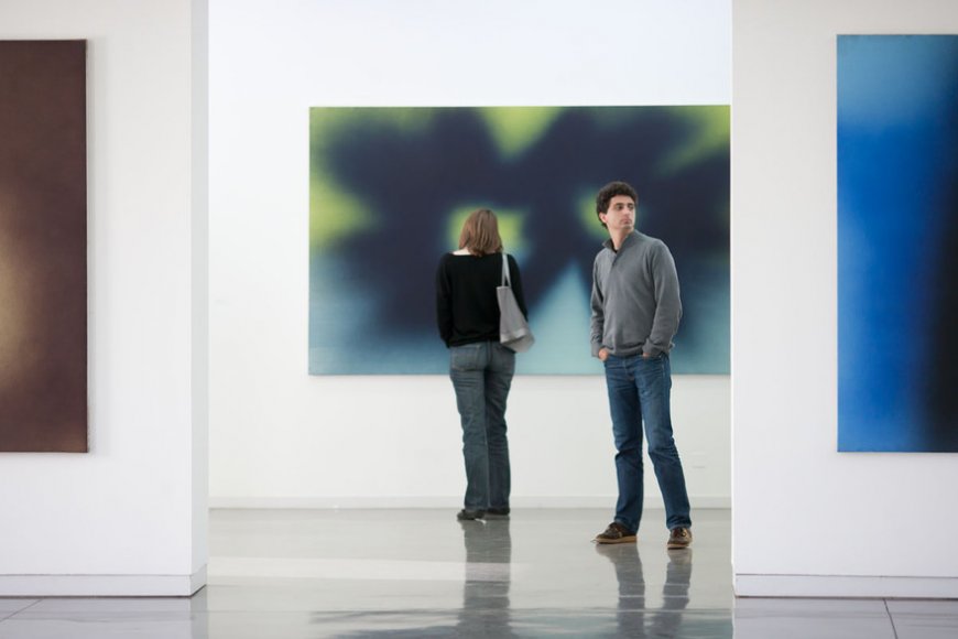 Hans Hartung, "Spray". Vue de l'exposition au Mrac, Sérignan, 2010. Photographie Jean-Paul Planchon.
