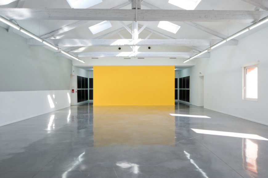 Vue de salle, exposition Olivier Mosset, 2013, Musée régional d'art contemporain, Sérignan. Photographie J.P Planchon.