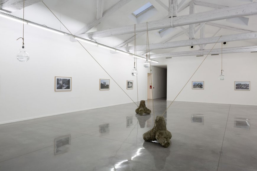 Vue de salle, exposition Raphaël Zarka. Photo : J-P Planchon